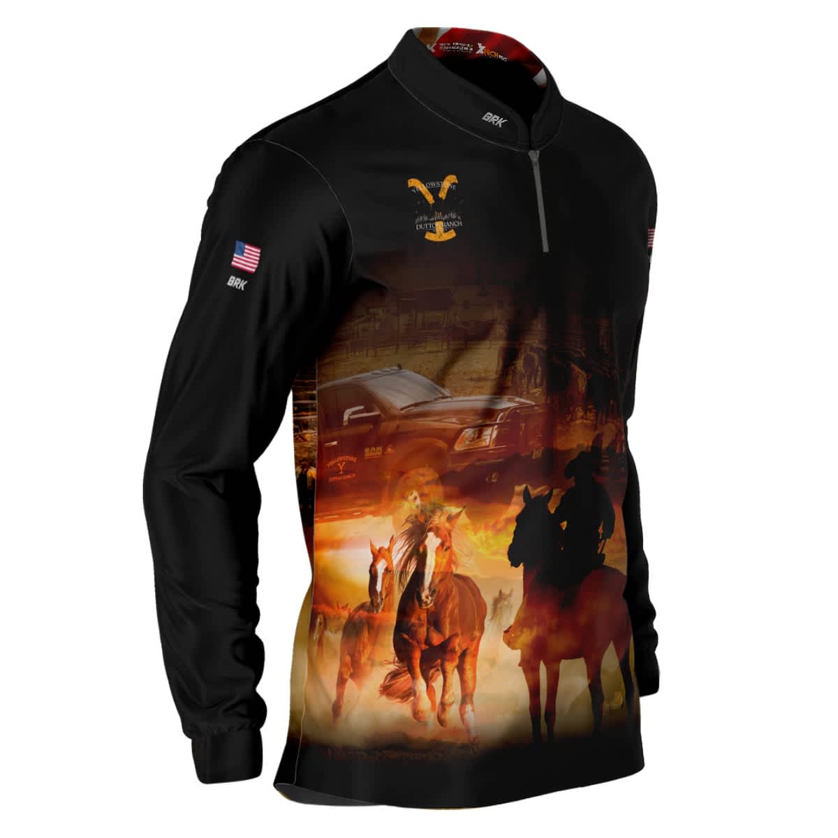 Camisa Brk Agro Dodge Ram Yellowstone com Proteção UV50+