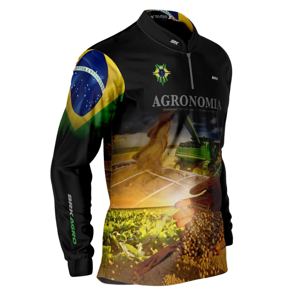 Camisa Agro Brk Agronomia Brasil com Proteção UV50+ - BRK AGRO