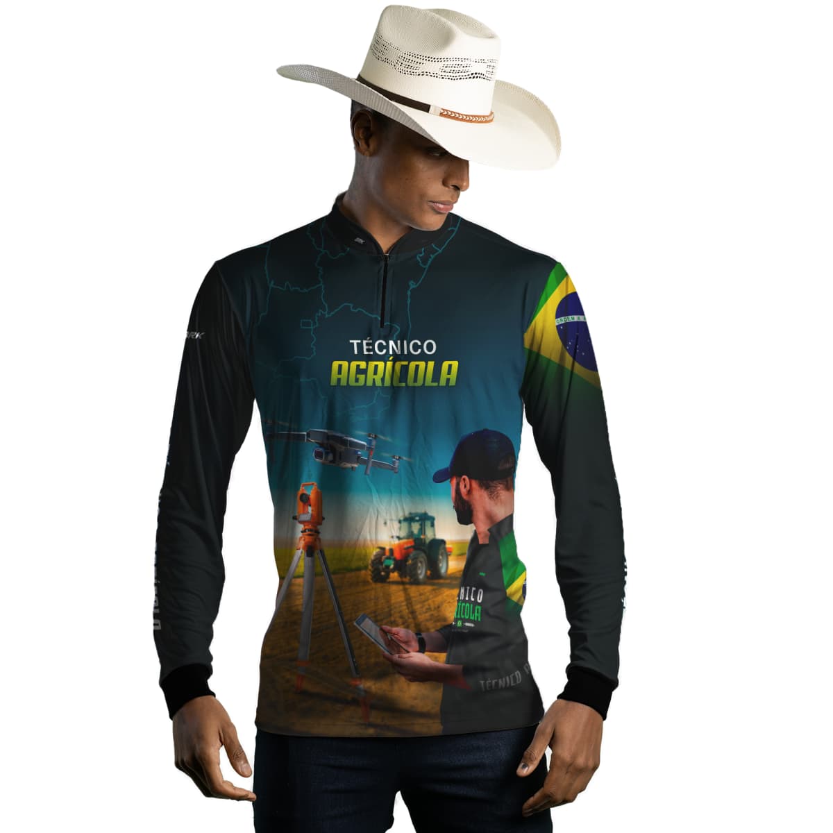 Camisa Agro Brk Técnico Agrícola com Proteção Solar UV50+ - BRK AGRO