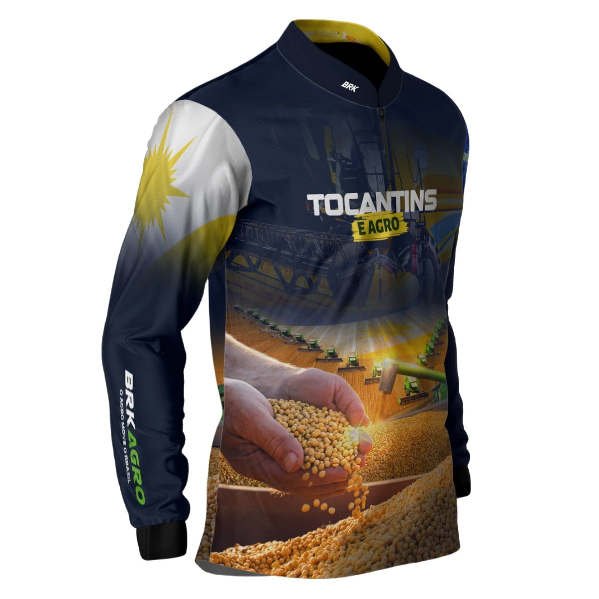Camisa Brk Agro Tocantins é Agro com Proteção Solar UV50+ - Brk Agro
