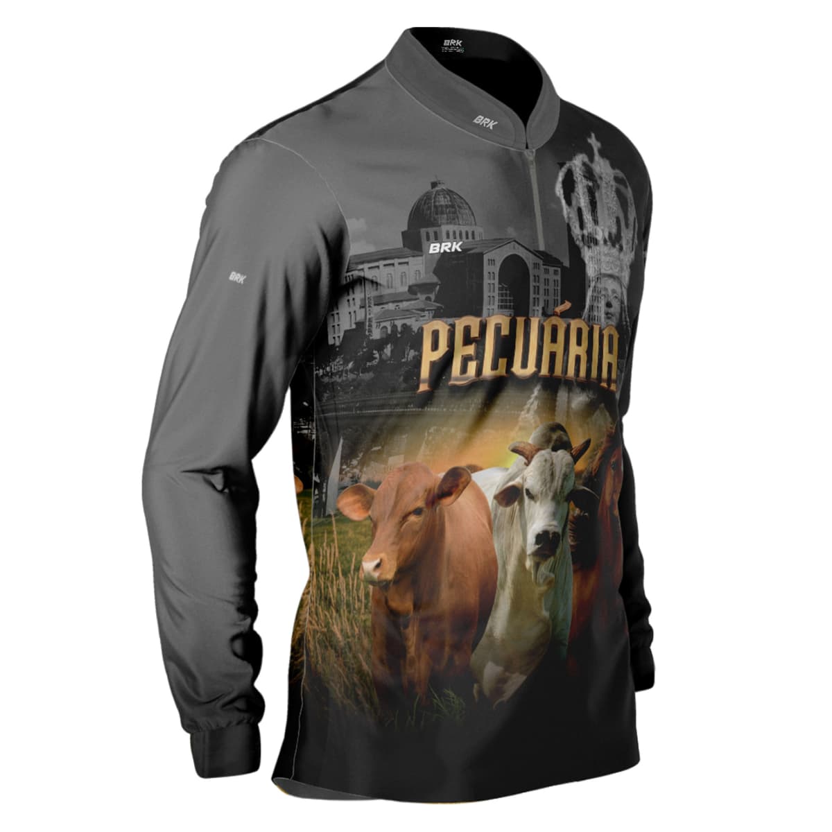 Camisa Brk Agro Pecuária com Proteção UV50+ Envio Imediato - Brk Agro
