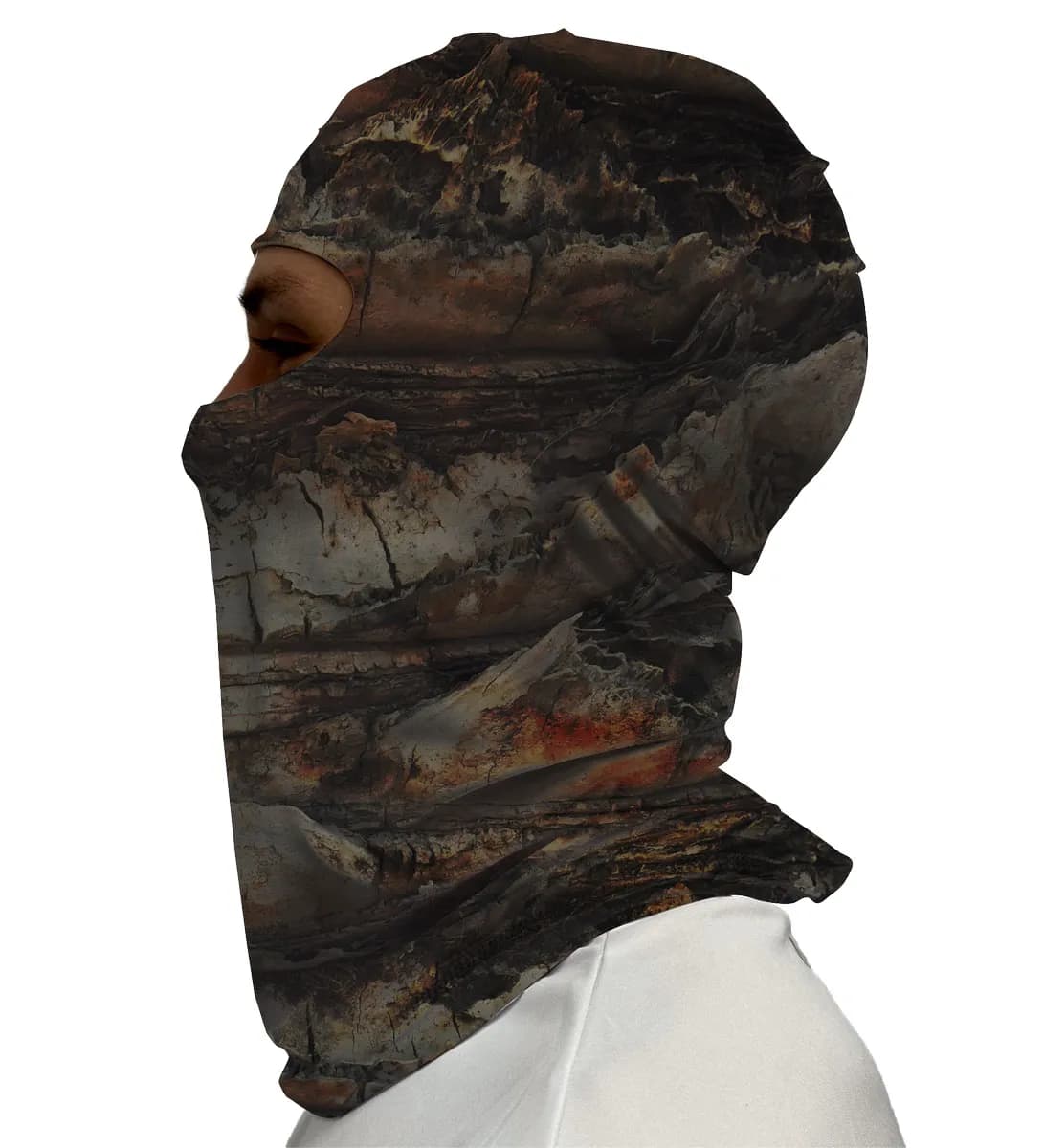 Balaclava Tubeneck Agro Brk Camuflada Textura Tronco Árvore com Proteção Solar UV50+ - Brk Agro