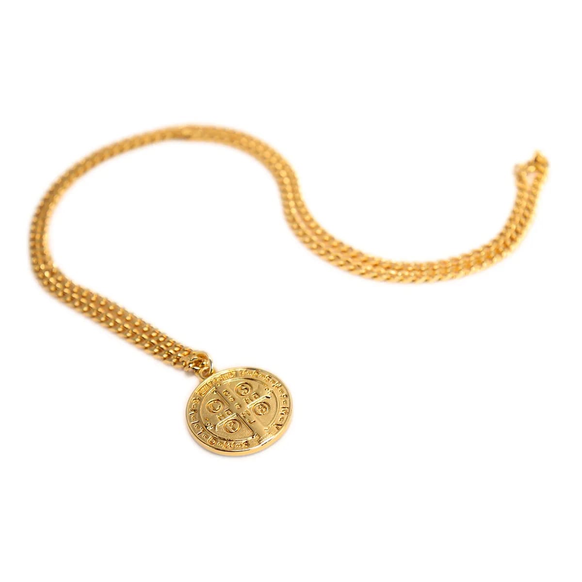 Corrente Pingente Brk Sao Bento Dourada Media - Brk Agro