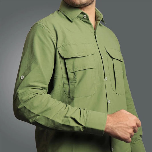Camisa Work Agro Brk Verde Aventura com Proteção Solar UV50+ - Brk Agro