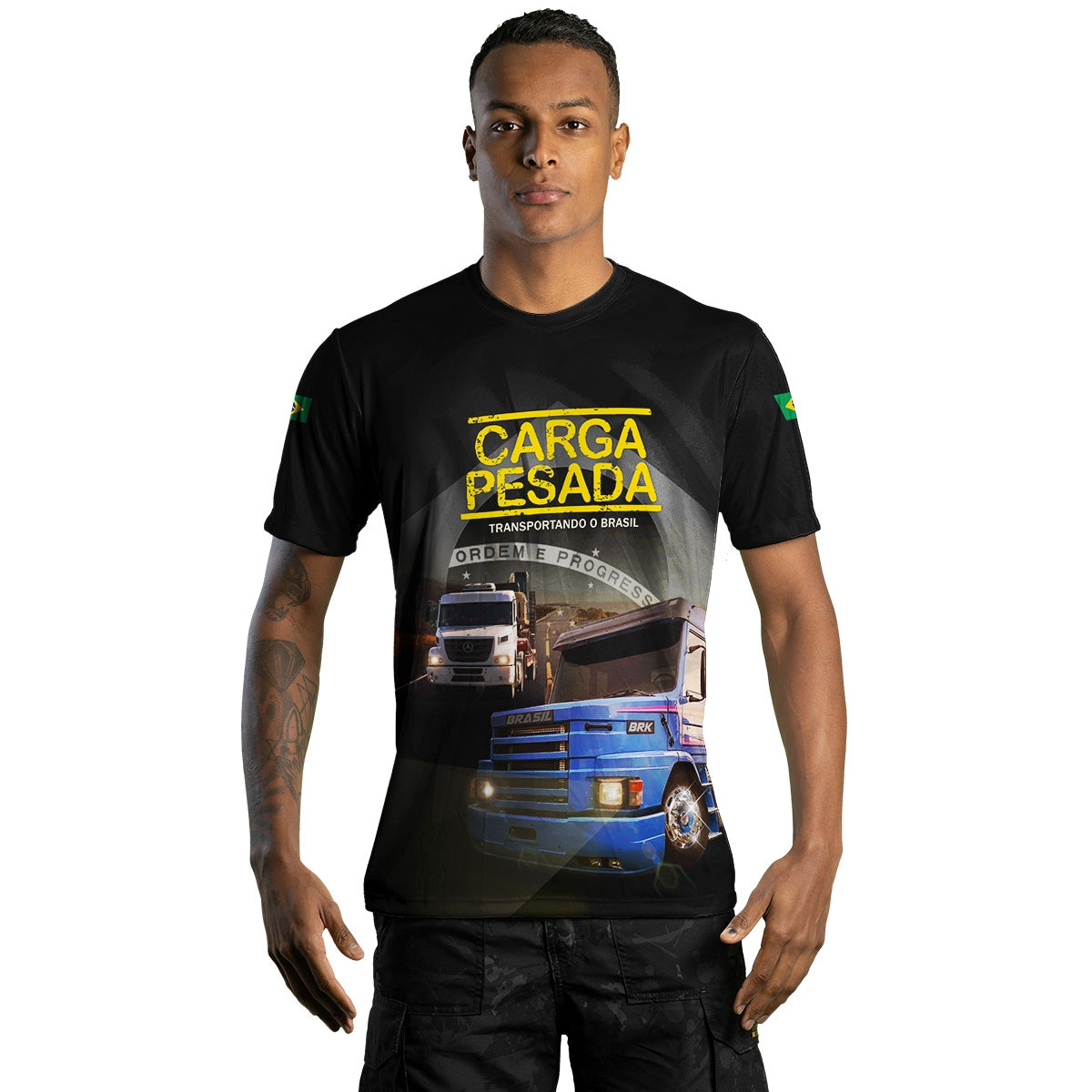 Camiseta Agro Brk Carga Pesada com Proteção Solar UV50+ - Brk Agro