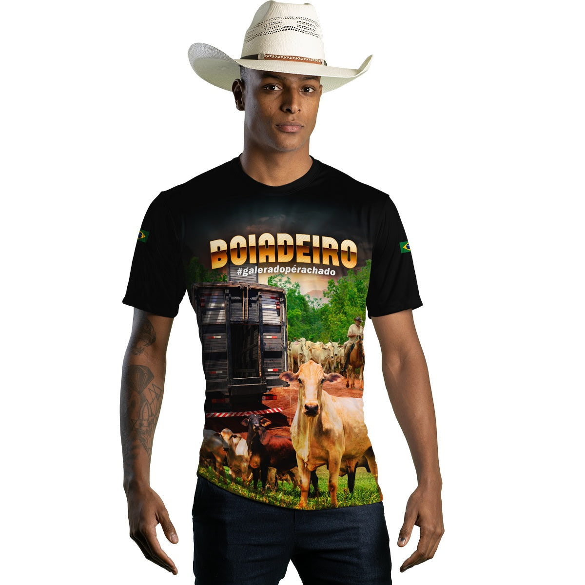 Camiseta Agro Brk Caminhoneiro Boiadeiro com Proteção Solar UV50+ - Brk Agro