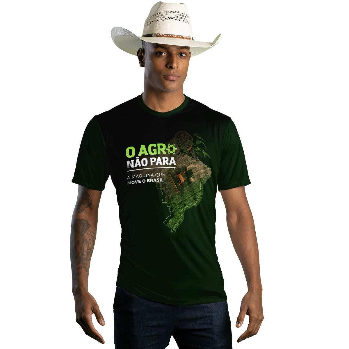Camiseta Agro Brk Não Para com Proteção Solar UV50+ - Brk Agro
