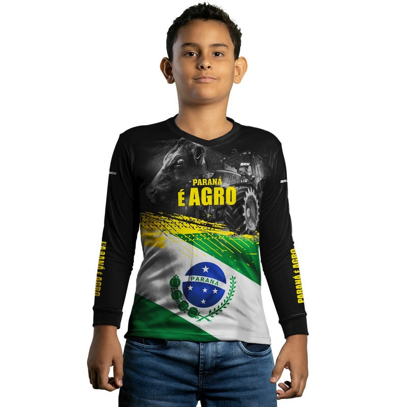 Camisa Agro Brk Paraná é Agro com Proteção Solar UV50+ - BRK AGRO