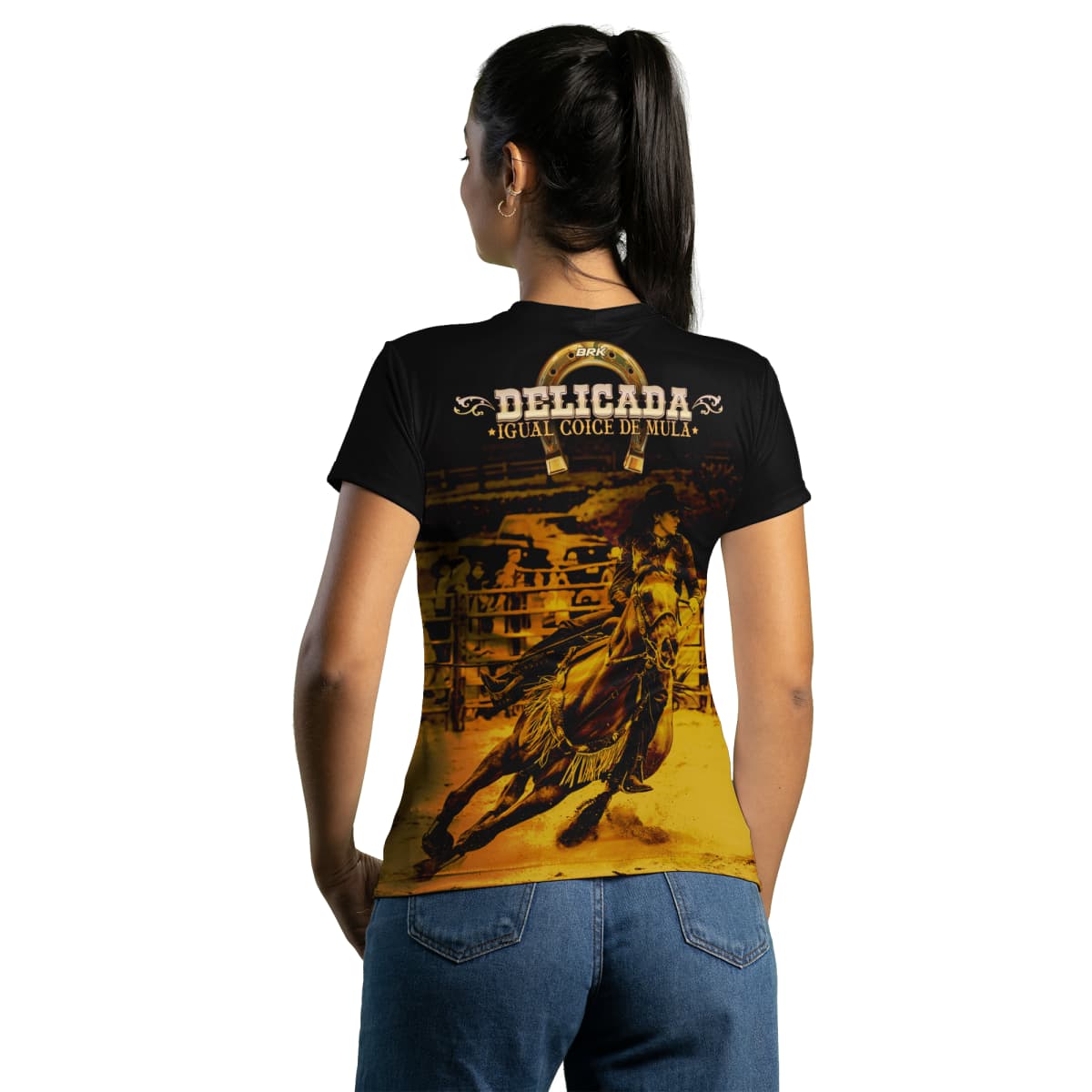 Camiseta Agro Brk Delicada Igual Coice de Mula com Proteção Solar UV50+ - Brk Agro