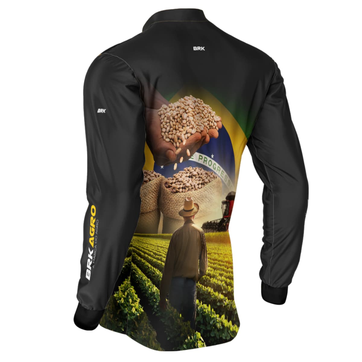Camisa Agro Brk Plantação de Feijão com Proteção Solar UV50+ - Brk Agro