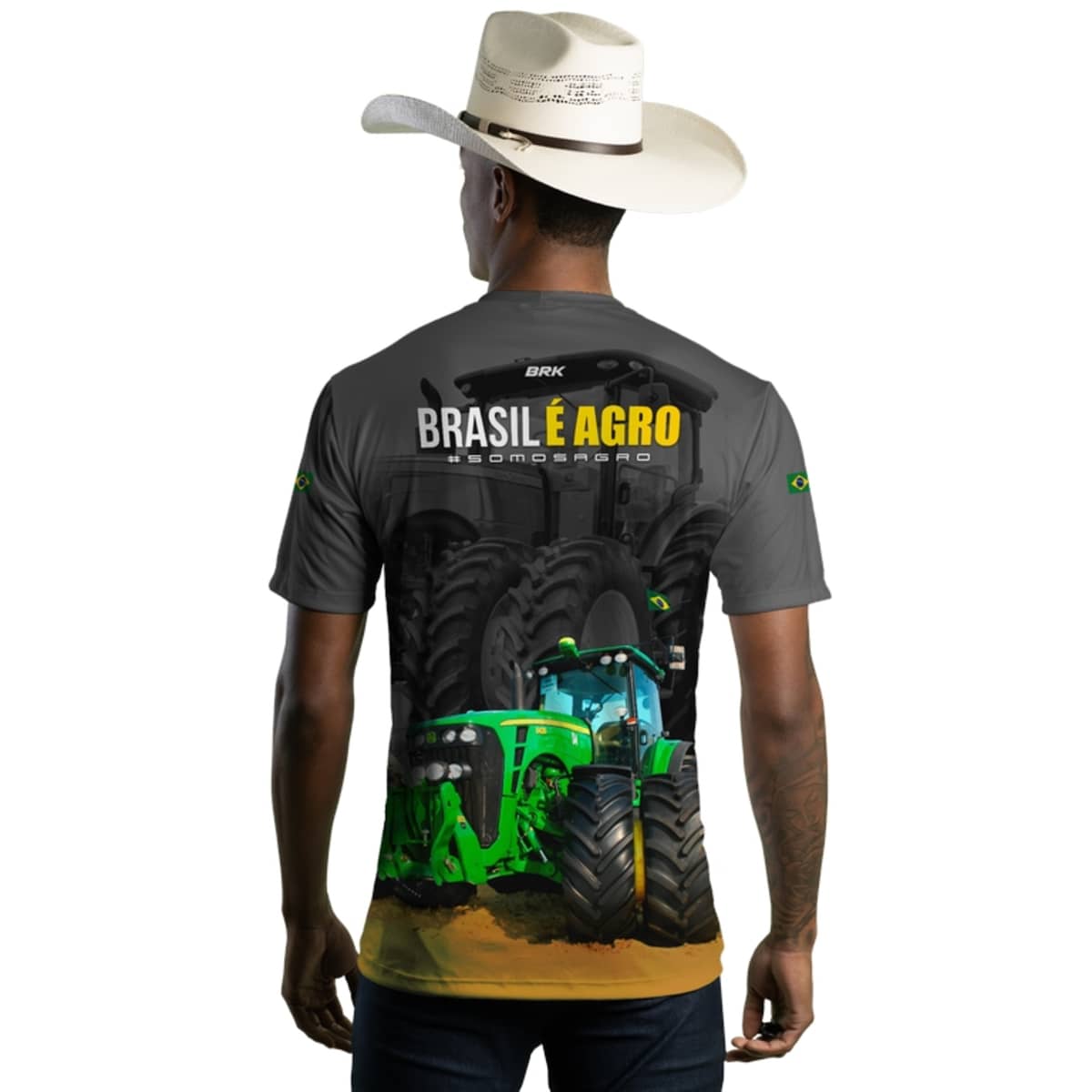 Camiseta Brk Brasil é Agro 03 com Proteção Solar UV50+ - Brk Agro