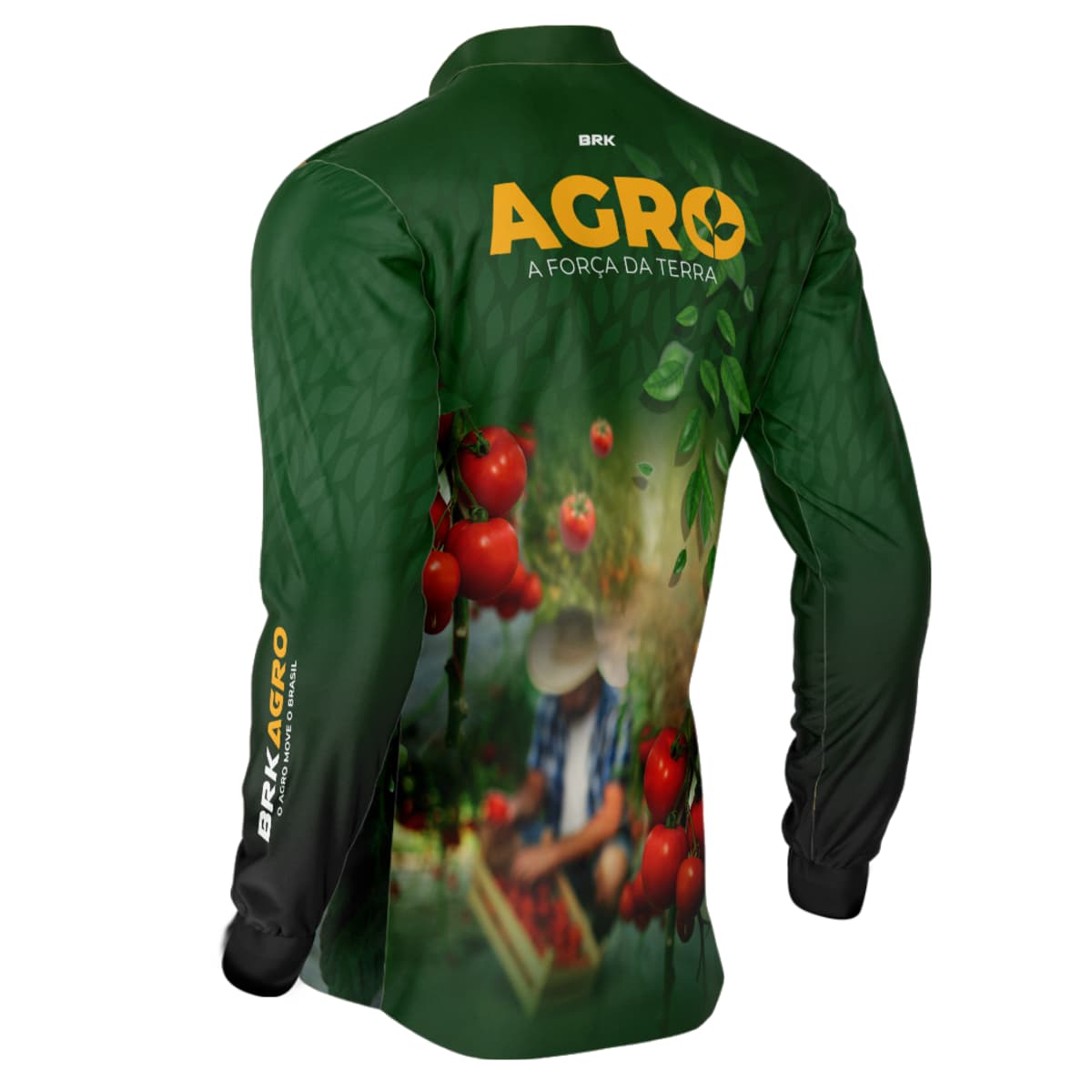 Camisa Agro Brk Produtor de Tomate com Proteção Solar UV50+ - Brk Agro