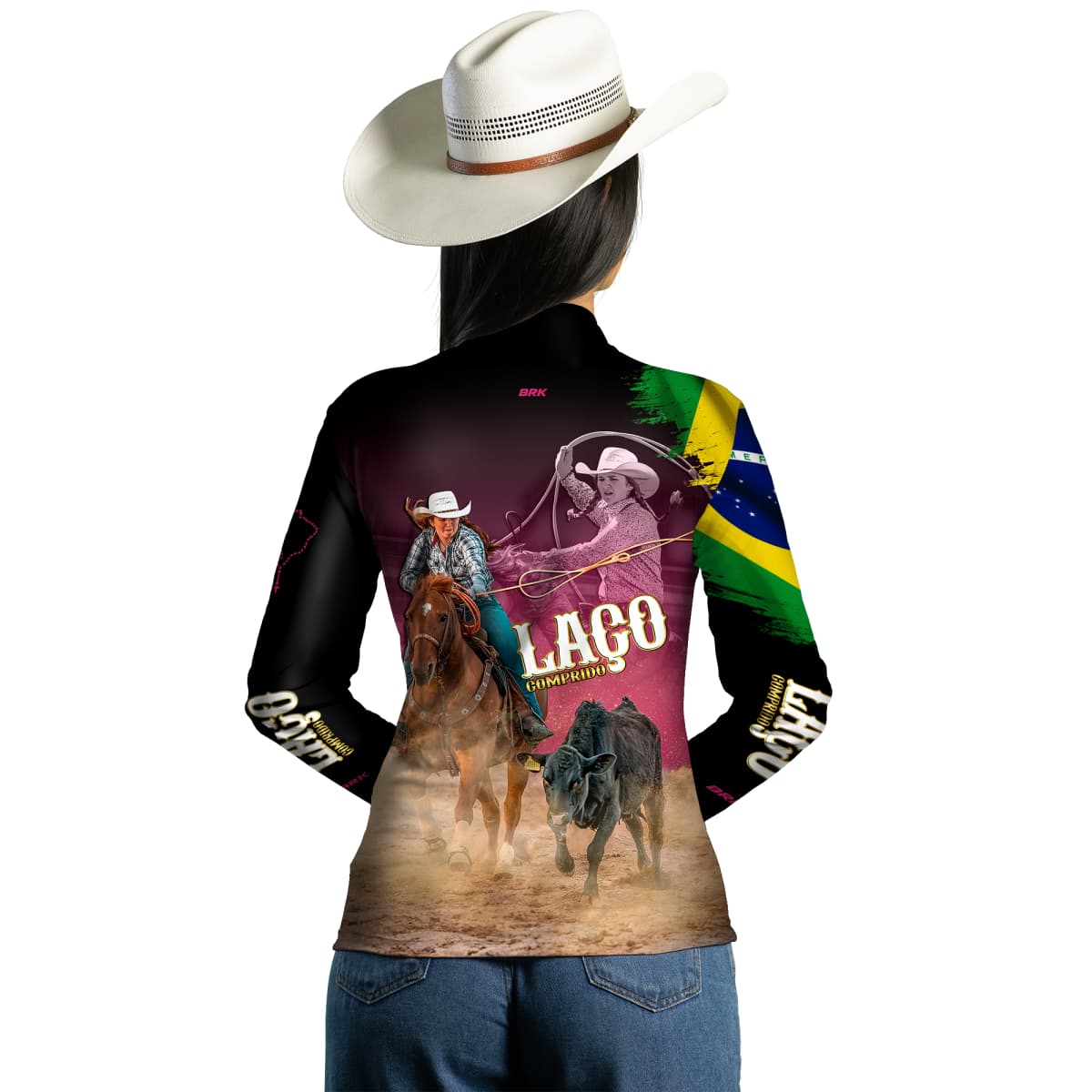 Camisa Agro Brk Feminina Prova do Laço Xadrez com UV50+ - BRK AGRO