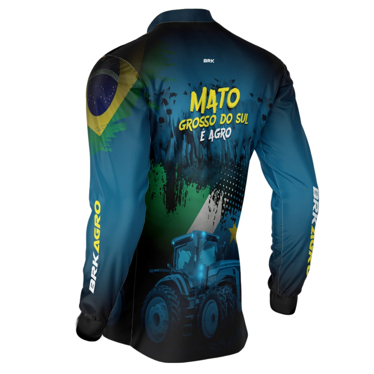 Camisa Agro Brk Agro é Mato Grosso do Sul com Proteção Solar UV50+ - Brk Agro