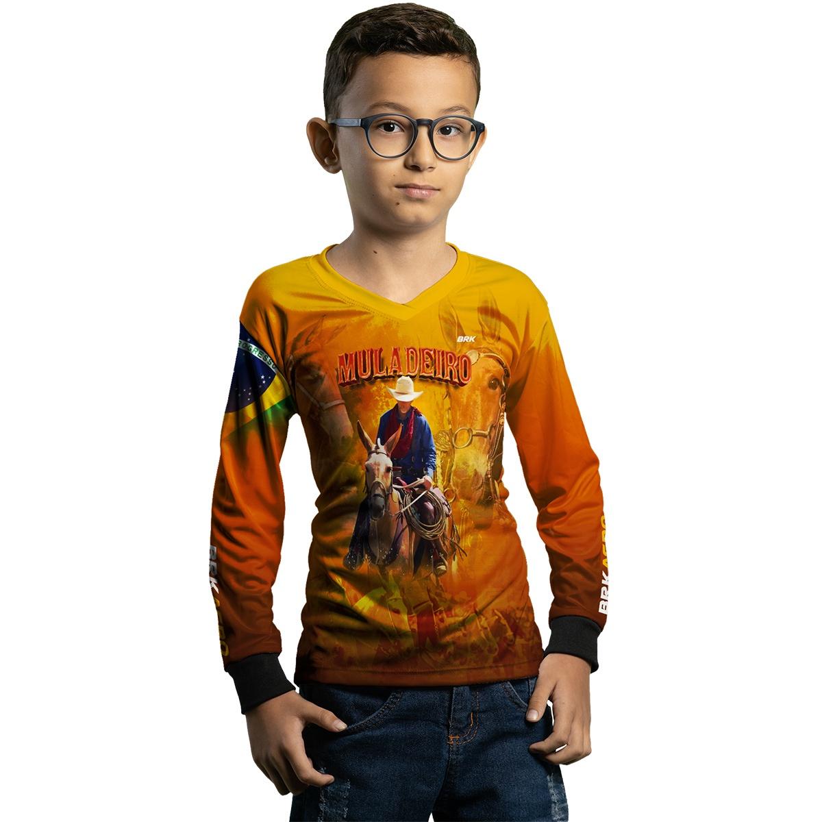 Camisa Agro Brk Muladeiro Amarela Com UV50+ - BRK AGRO