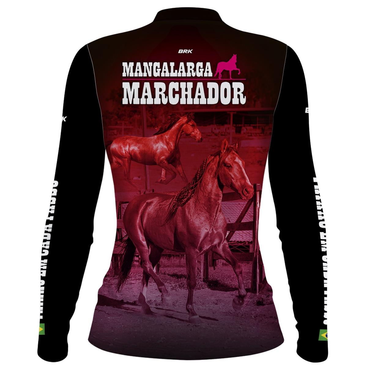 Camisa Agro Feminina Mangalarga Marchador com UV50+ - BRK AGRO