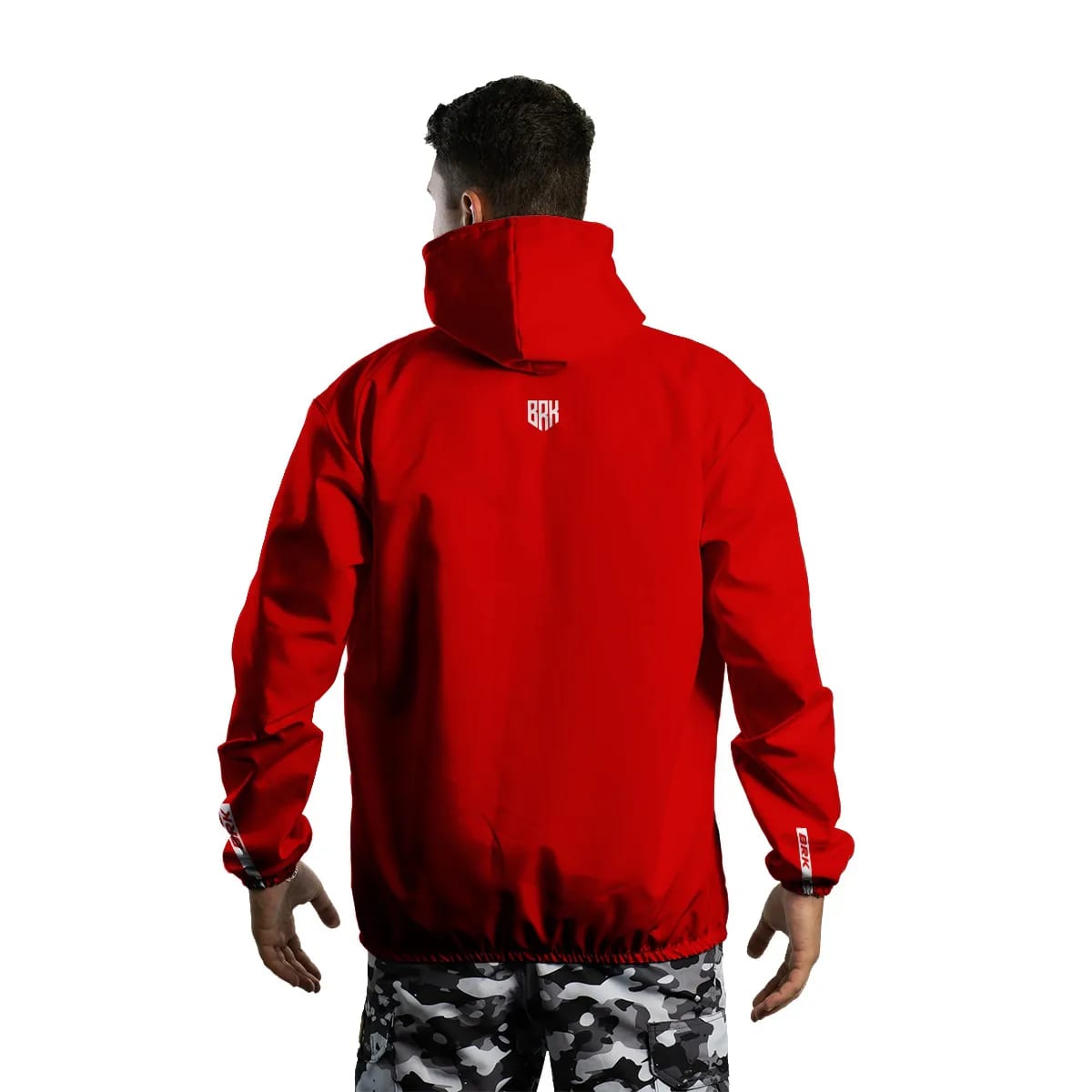 Jaqueta Corta Vento Brk Agro Repelente à Água - Vermelha com Proteção Solar UV50+ - Brk Agro