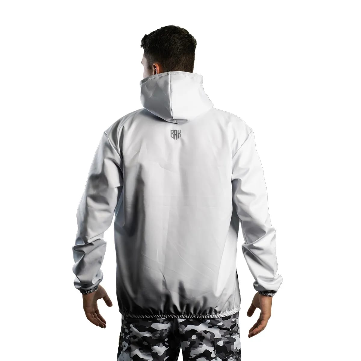 Jaqueta Corta Vento Brk Agro Repelente à Água - Branco com Proteção Solar UV50+ - Brk Agro