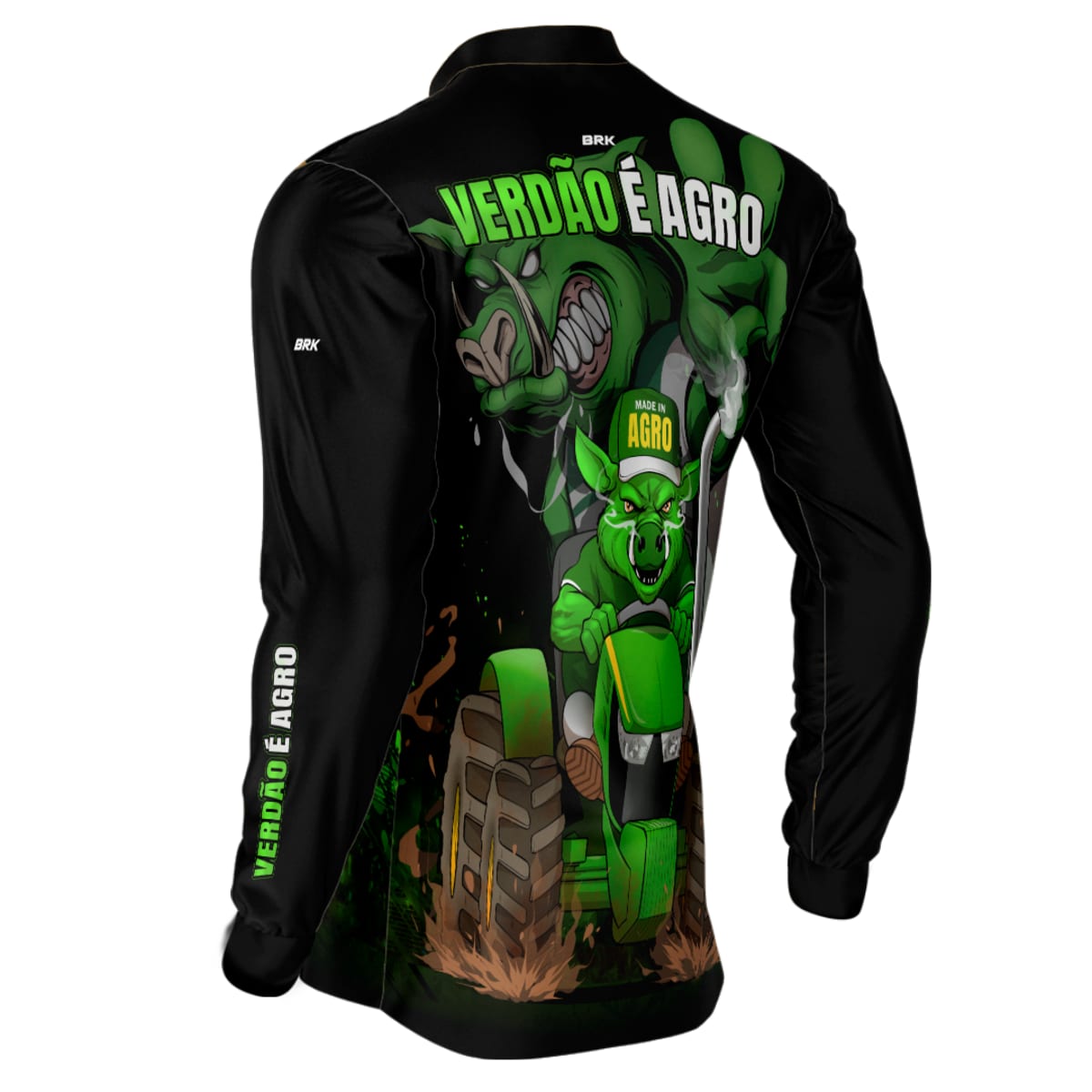 Camisa de Futebol Brk Verdão é Agro com UV50+ - Brk Agro