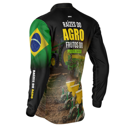 Camisa Agro Brk Raízes do Agro com Proteção Solar UV50+ - Brk Agro