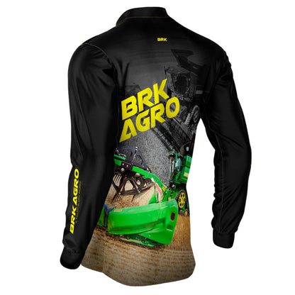 Camisa Agro Brk Trator Colheitadeira X9 com Proteção Solar UV50+ - Brk Agro