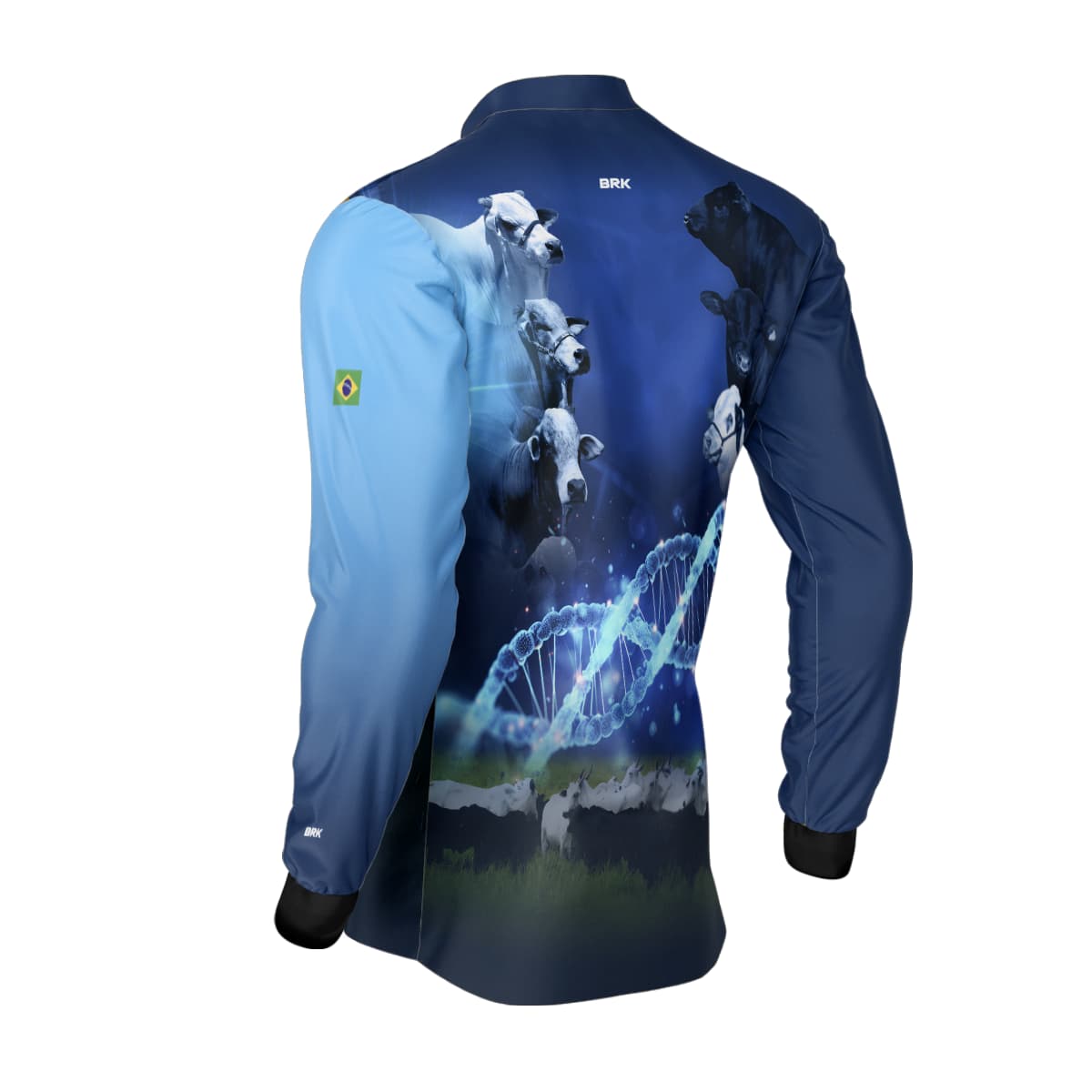 Camisa Agro Brk Monitoramento Genético Com Proteção Solar UV50+ - Brk Agro