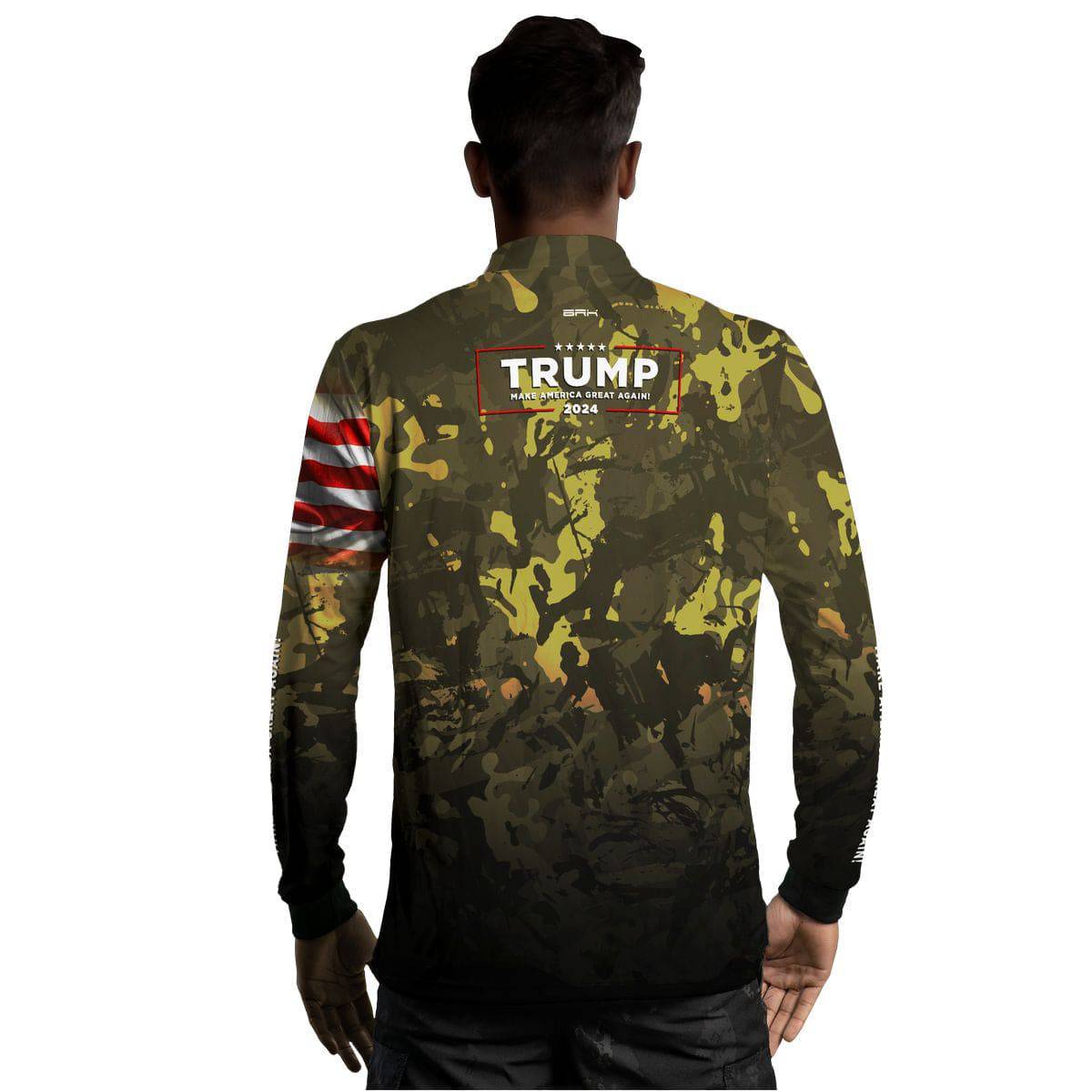 Camisa Agro Brk Camuflada Trump com Proteção Solar UV50+ - Brk Agro