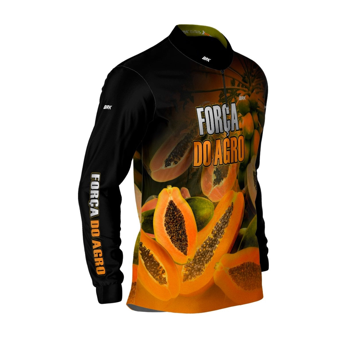 Camisa Agro Brk A Força do Agro Produtor de Mamão com UV50+ - BRK AGRO