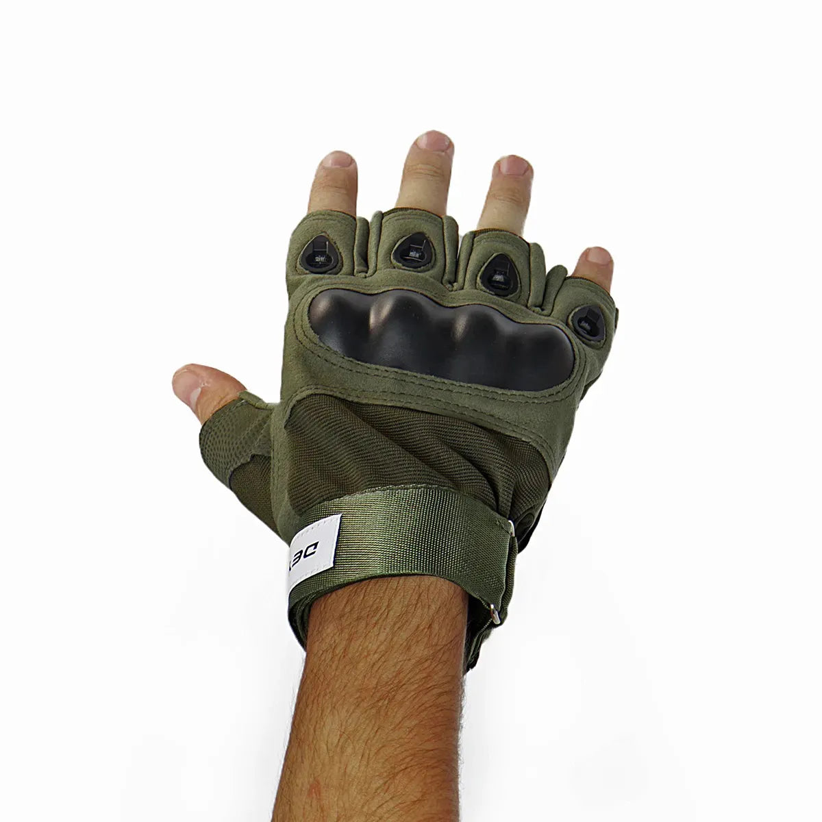 Luva Esportiva Tática Meio Dedo Dorsal - Brk Agro