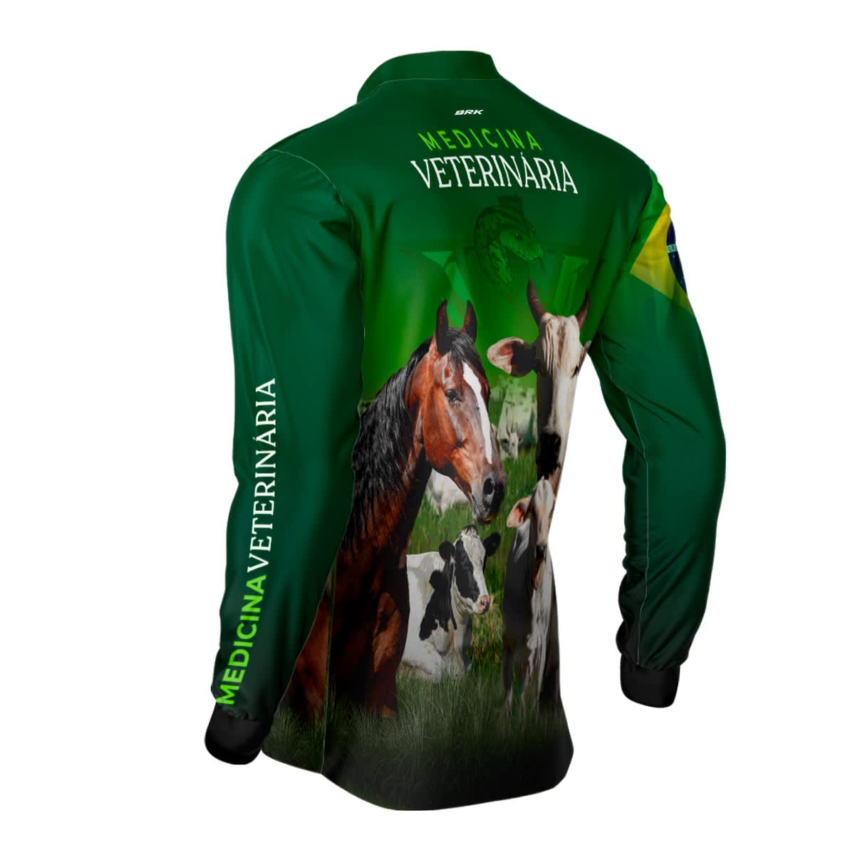 Camisa Agro Brk Medicina Veterinaria com UV50+ - BRK AGRO