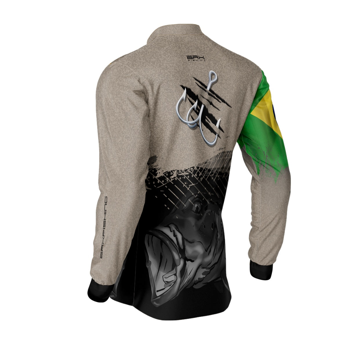 Camisa de Pesca Brk Garateia Tucunaré Brasil com UV50+ - Brk Agro