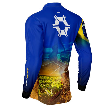 Camisa Agro Brk Agronomia Azul com Proteção UV50+ - BRK AGRO