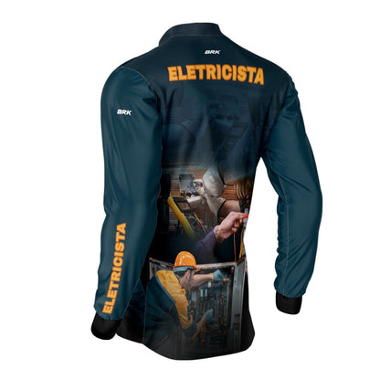 Camisa Brk Profissões Eletricista com Proteção UV50+ - Brk Agro