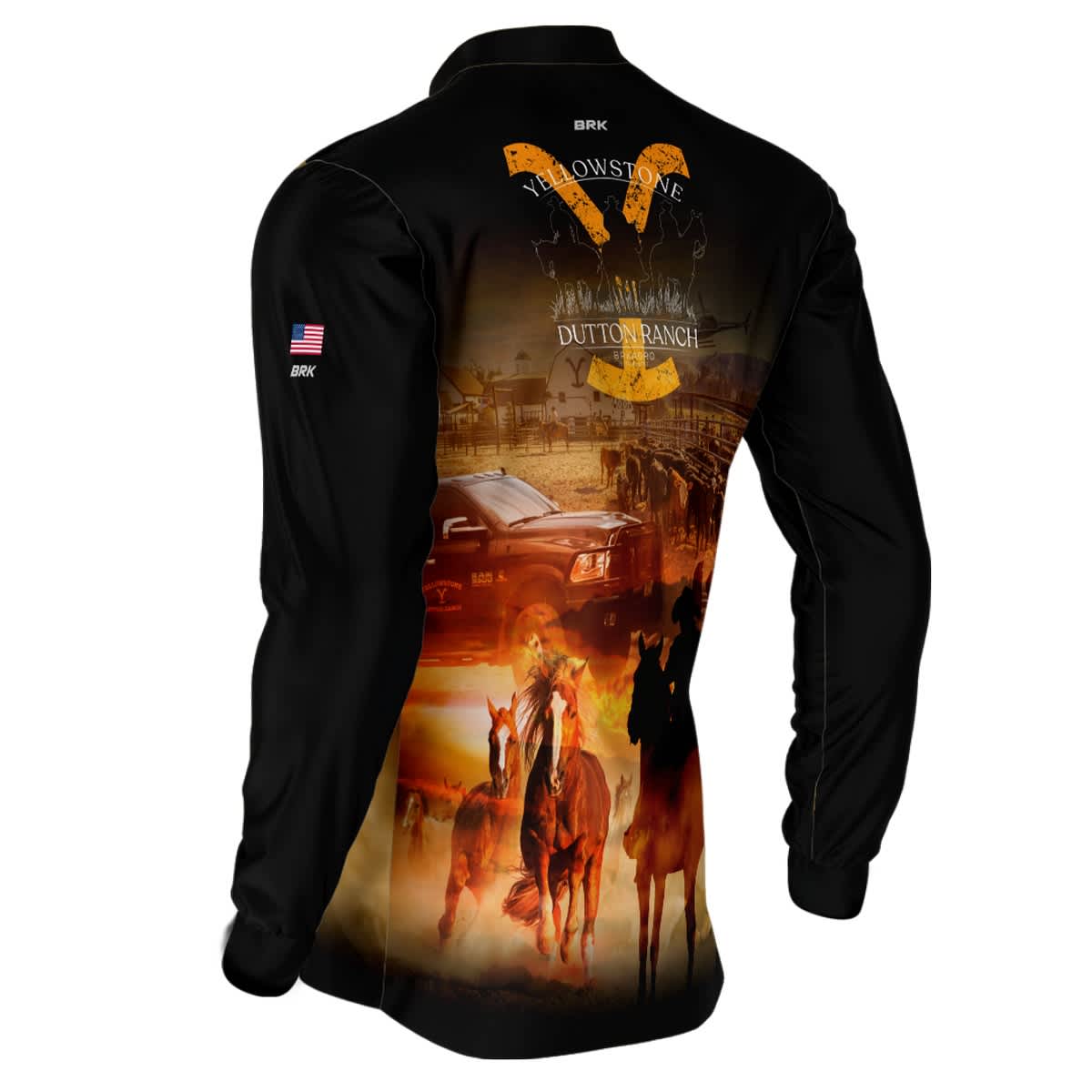 Camisa Brk Agro Dodge Ram Yellowstone com Proteção UV50+