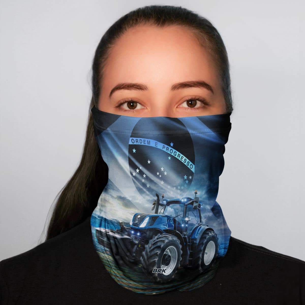 Bandana Tubeneck Agro Brk Trator 02 NH com Proteção Solar UV50+ - Brk Agro