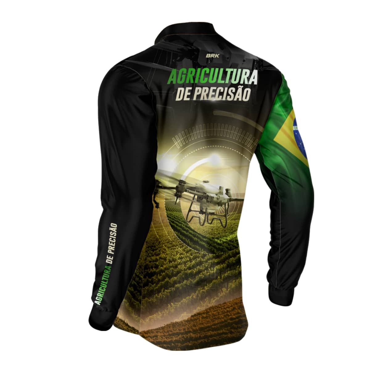 Camisa Agro Brk Drone Agricultura de Precisão com Proteção Solar UV50+ - Brk Agro