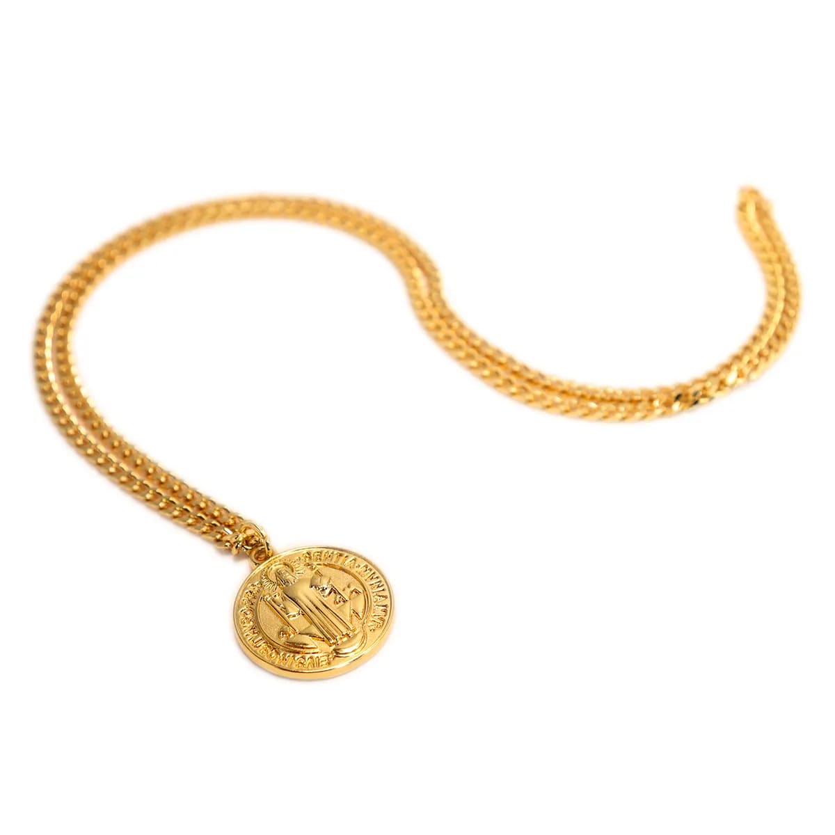 Corrente Pingente Brk Sao Bento Dourada Media - Brk Agro