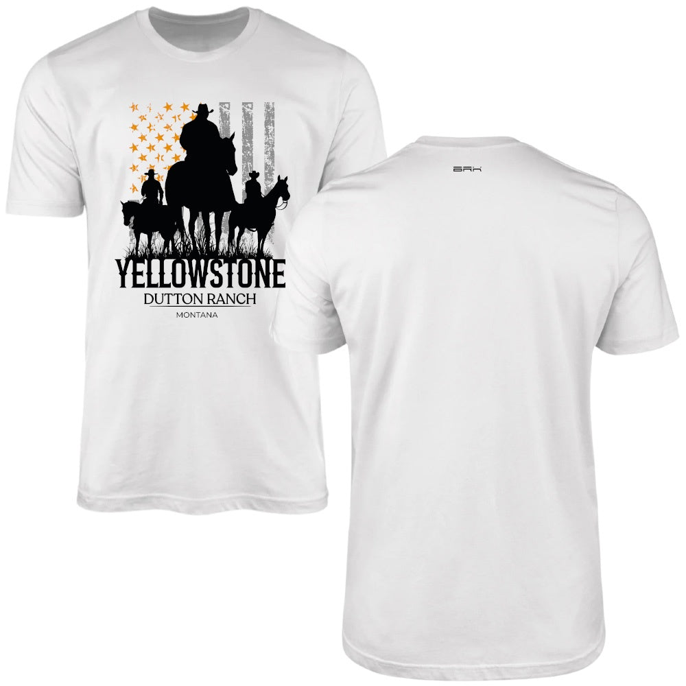 Camiseta Agro Brk Yellowstone USA Flag com Algodão Premium - Brk Agro