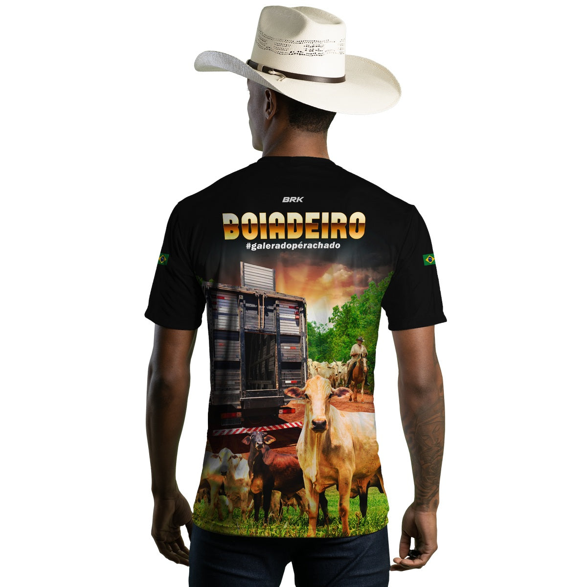Camiseta Agro Brk Caminhoneiro Boiadeiro com Proteção Solar UV50+ - Brk Agro