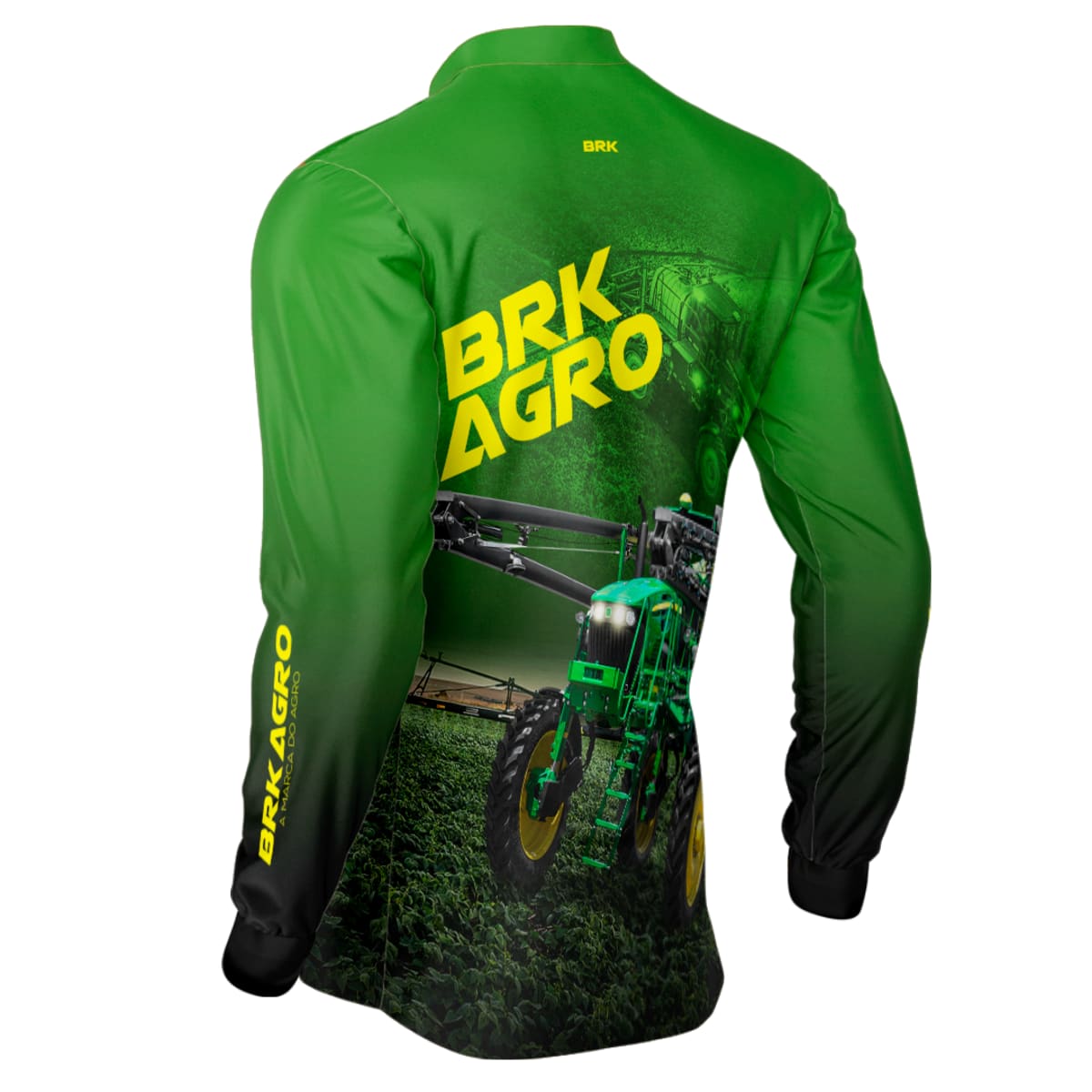 Camisa Agro Brk Trator Pulverizador M4000 Verde com Proteção Solar UV50+ - Brk Agro