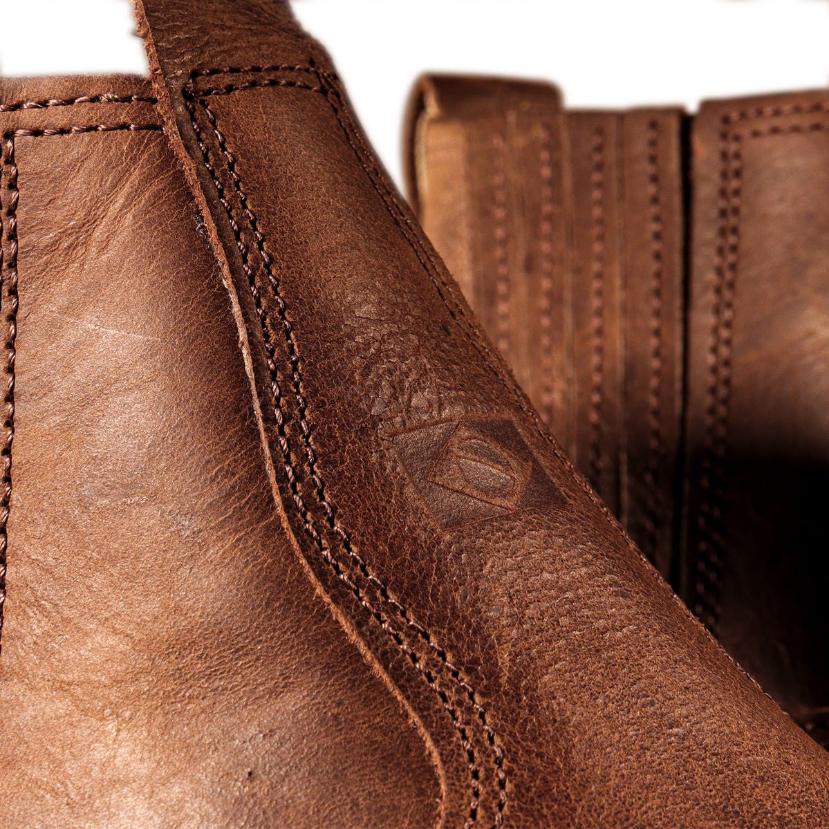 Botina Brk Texas Brown - Couro Legítimo - Brk Agro