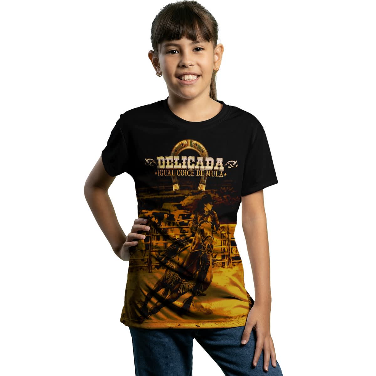 Camiseta Agro Brk Delicada Igual Coice de Mula com Proteção Solar UV50+ - Brk Agro