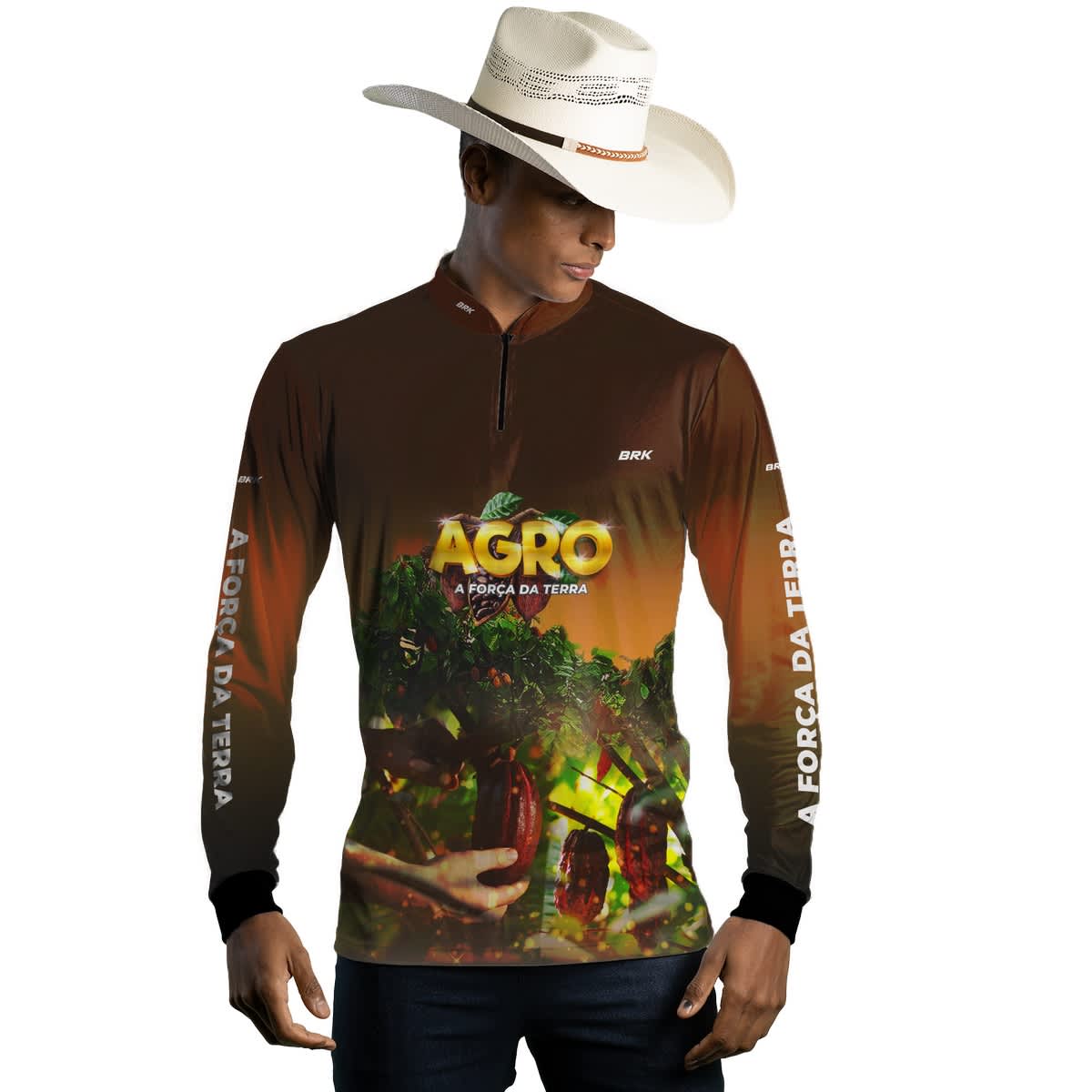Camisa Agro Brk Cultivo de Cacau com Proteção Solar UV50+ - Brk Agro