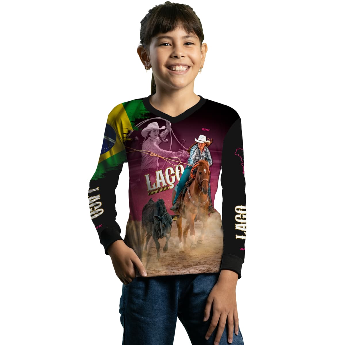 Camisa Agro Brk Feminina Prova do Laço Xadrez com UV50+ - BRK AGRO