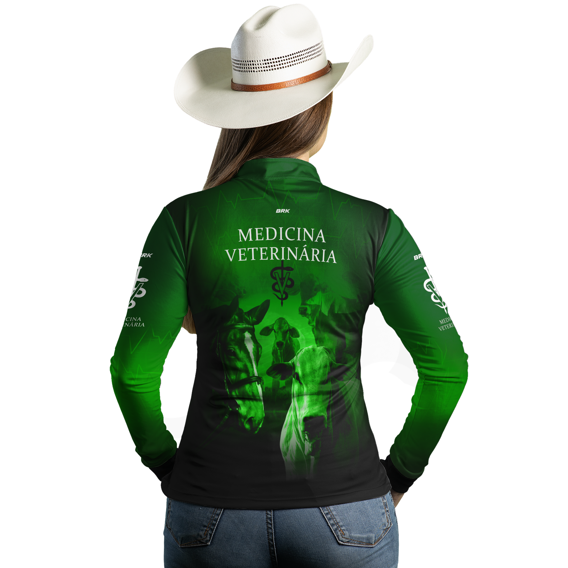Camisa Agro Brk Medicina Veterinária com UV50+ - BRK AGRO