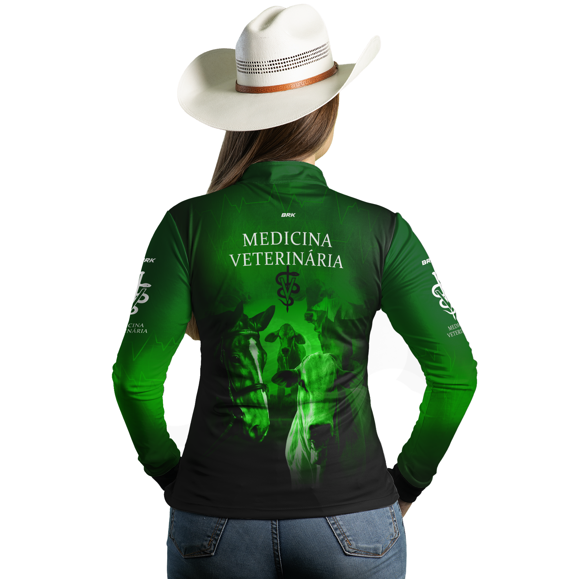 Camisa Agro Brk Medicina Veterinária com UV50+ - BRK AGRO