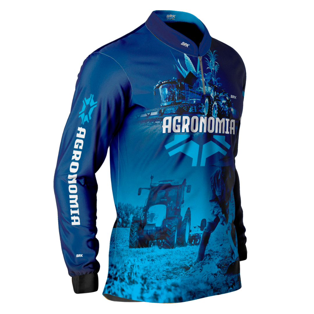 Camisa Agro Brk Agronomia Azul com Uv50+ - BRK AGRO