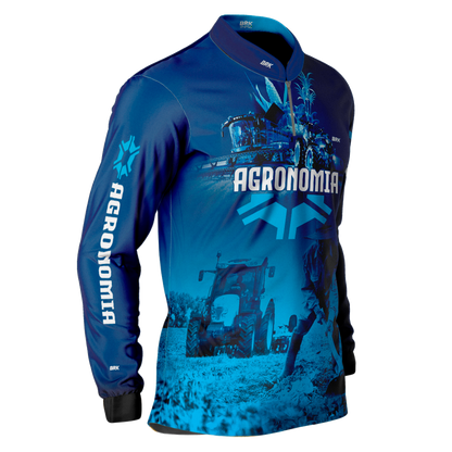 Camisa Agro Brk Agronomia Azul com Uv50+ - BRK AGRO