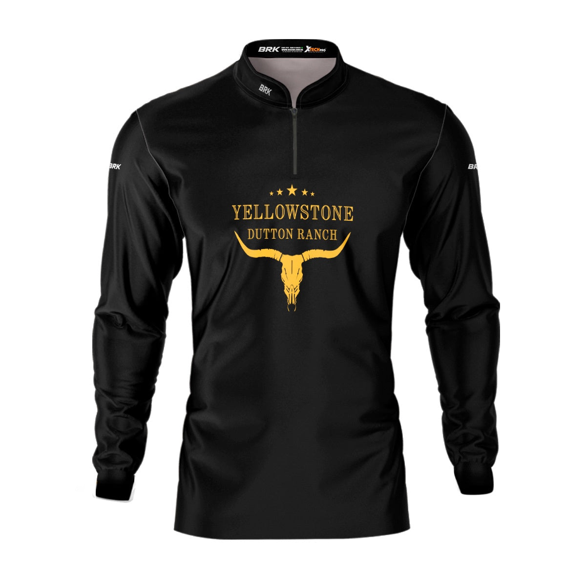 Camisa Agro Brk Yellowstone Símbolo Amarelo com Proteção Solar UV50+ - Brk Agro