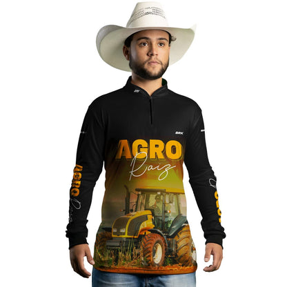 Camisa Agro Brk Trator Agro Raiz com UV50+ - Brk Agro